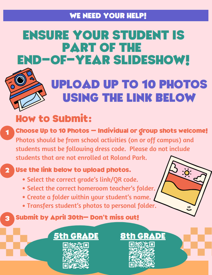  EOY Slideshow for 5th and 8th Grade